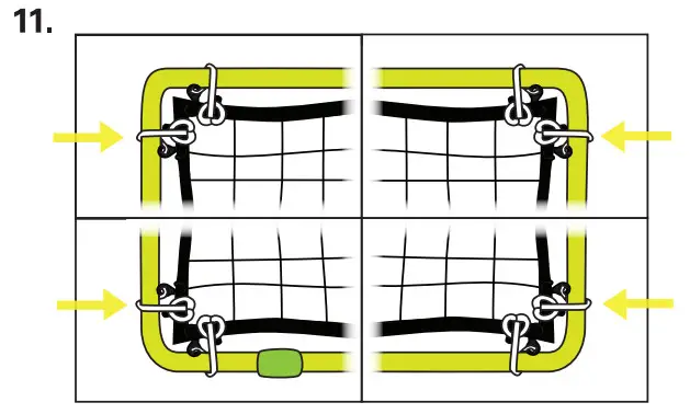 RUKKET SPORTS RBND700 Portable Adjustable Tennis Trainer Rebound Practice Net - fig 12