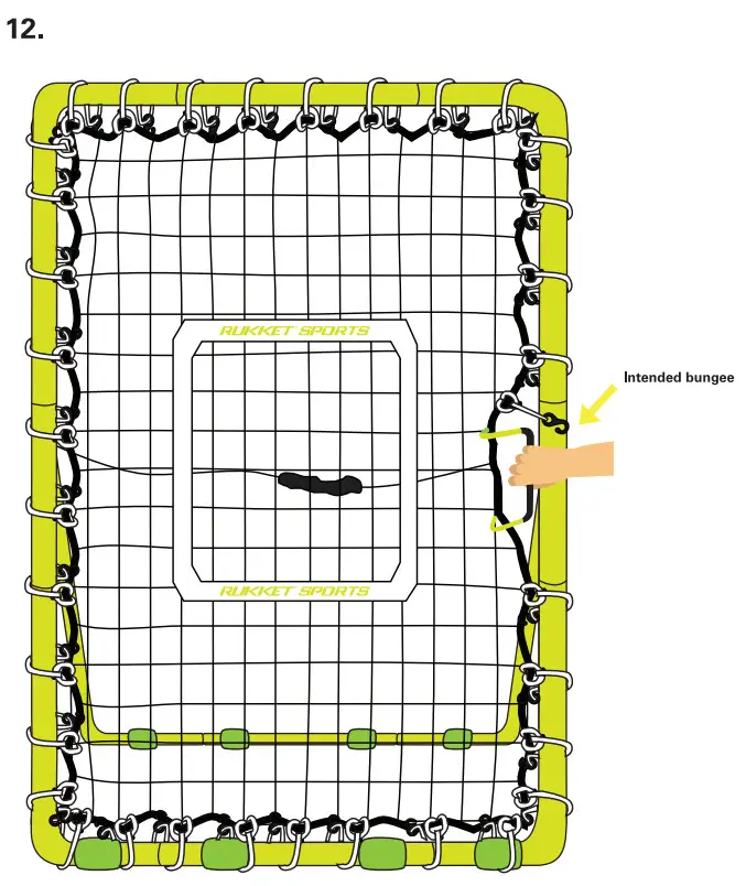 RUKKET SPORTS RBND700 Portable Adjustable Tennis Trainer Rebound Practice Net - fig 13