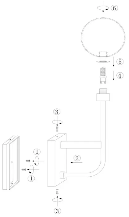 LUCIDE 30266-01-30 Berend Wall Light Bathroom 3