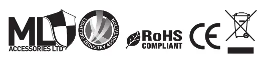 Knightsbridge HBLR2 HBL 80 Reflector LED 462mm - icon