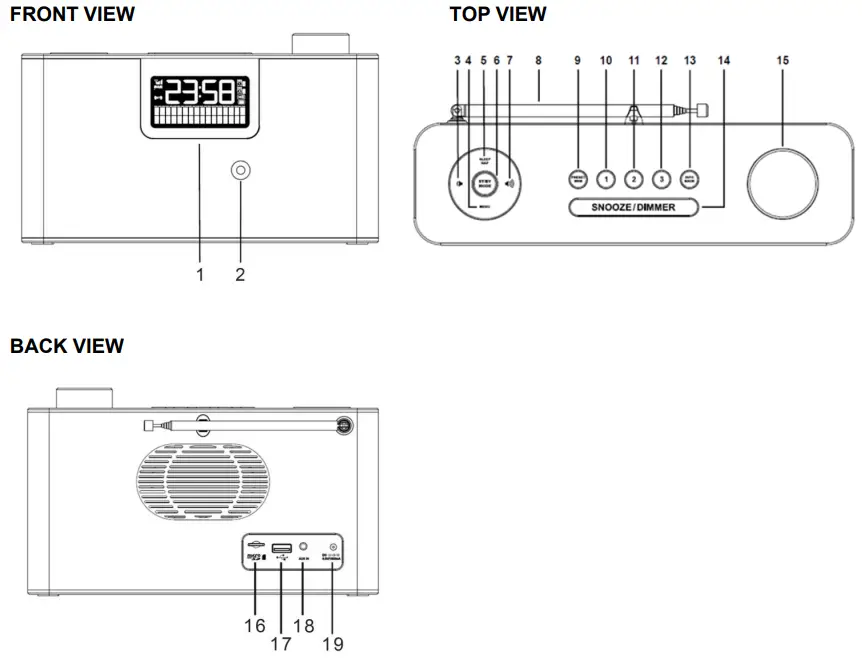 soundmaster Portable DAB+ and FM Radio with USB and Bluetooth Function-fig2