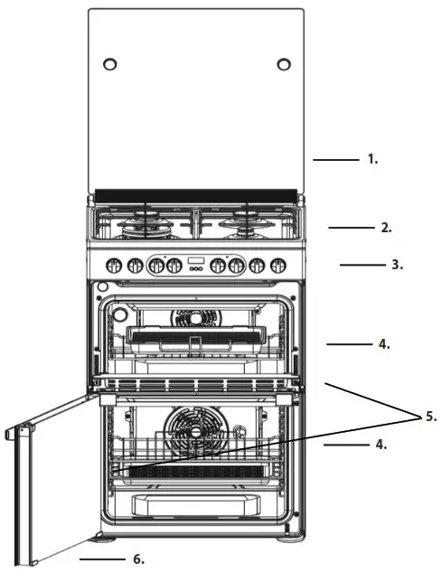 Hotpoint HDM67G8CCB UK 60cm Dual Fuel Double Cooker - PRODUCT DESCRIPTION
