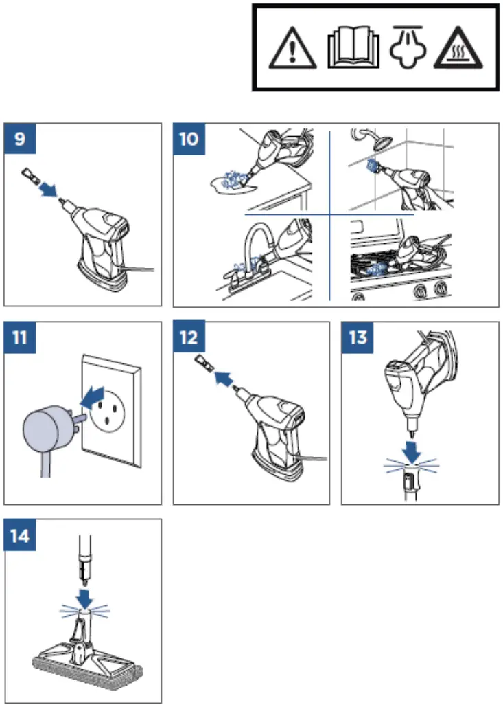 BISSELL 2075A PowerMesh Slim Steam Mop - fig 10