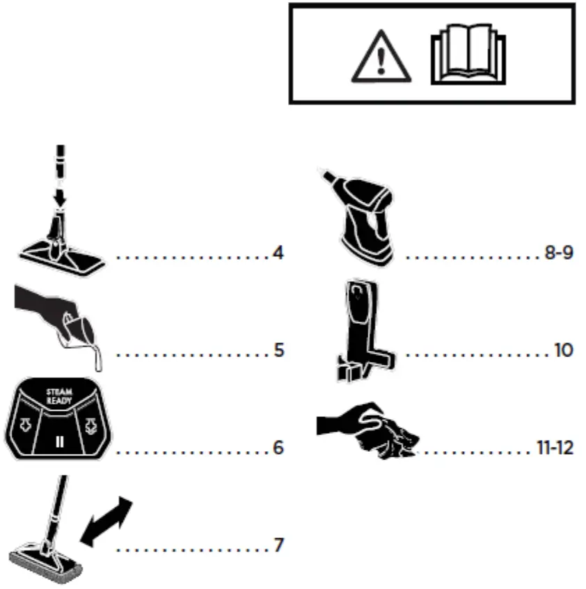 BISSELL 2075A PowerMesh Slim Steam Mop - fig 4