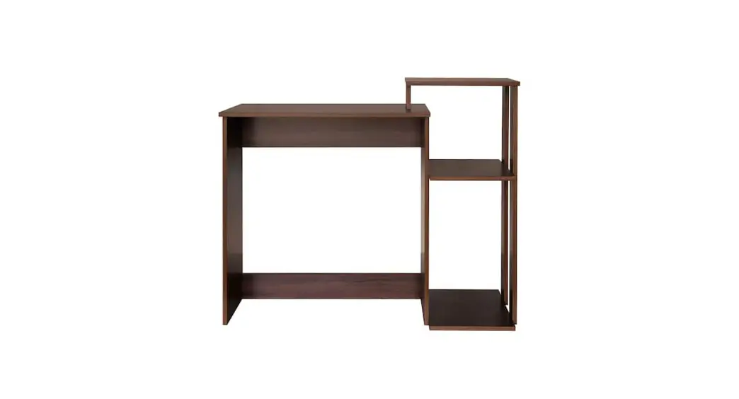 Urtr Hy01781y Rectangular Brown Wood Home Laptop Computer Desk 2-tier Shelves Instruction Manual