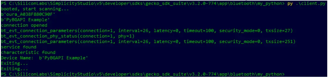 SILICON LABS 21Q2 Bluetooth Features Lab 11