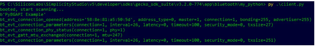 SILICON LABS 21Q2 Bluetooth Features Lab 8