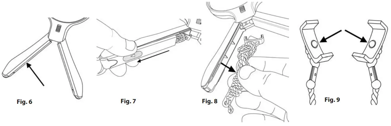CARSON HF-11 Split Handle LED Lighted - Attaching Neck Strap