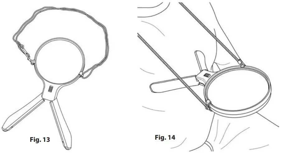 CARSON HF-11 Split Handle LED Lighted - To Use Hands Free