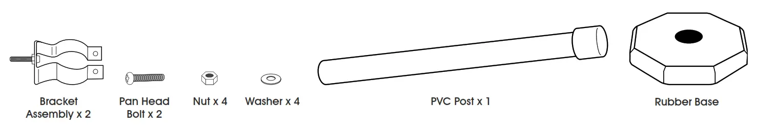 ULINE H-4588, H-4589, H-4591 Portable Sign Base -PARTS