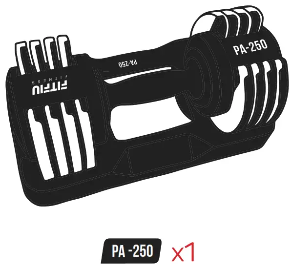 FITFIU FITNESS PA-115 Adjustable Dumbbell - 1