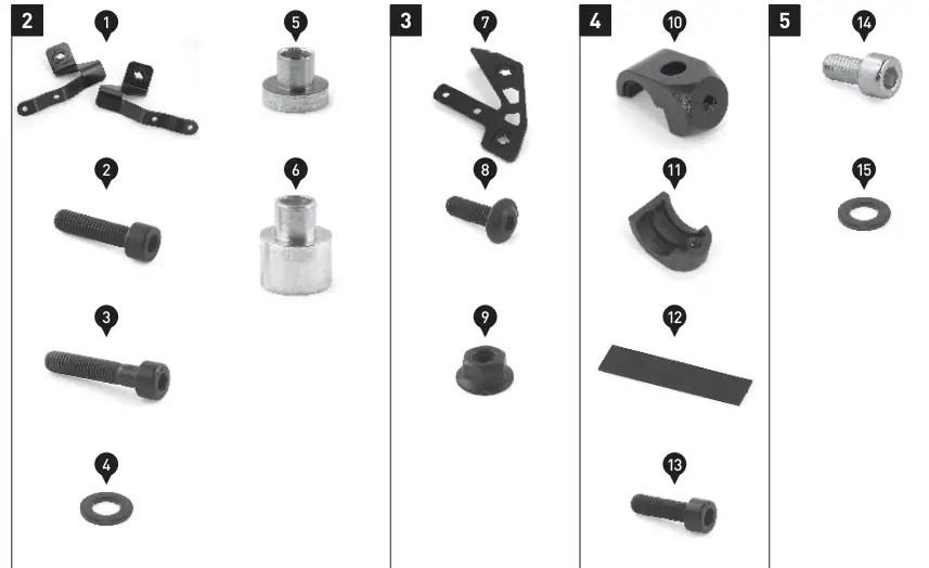 SW-MOTECH KFT 08 922 60101 B AERO ABS side case system 2x25 l Kawasaki Versys 100 - fig 1