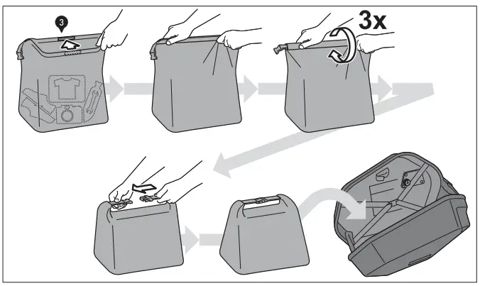 SW-MOTECH KFT 08 922 60101 B AERO ABS side case system 2x25 l Kawasaki Versys 100 - fig 16