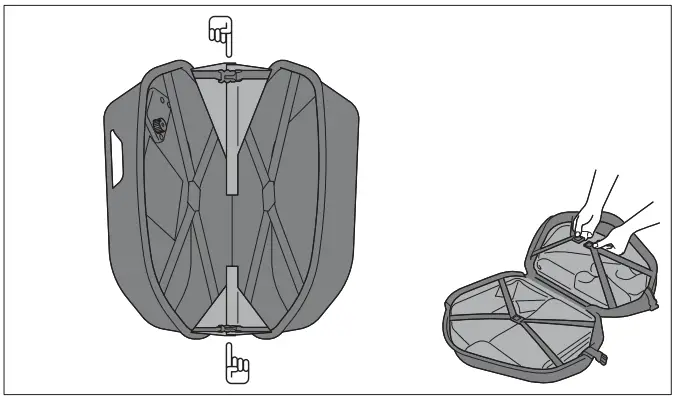 SW-MOTECH KFT 08 922 60101 B AERO ABS side case system 2x25 l Kawasaki Versys 100 - fig 17