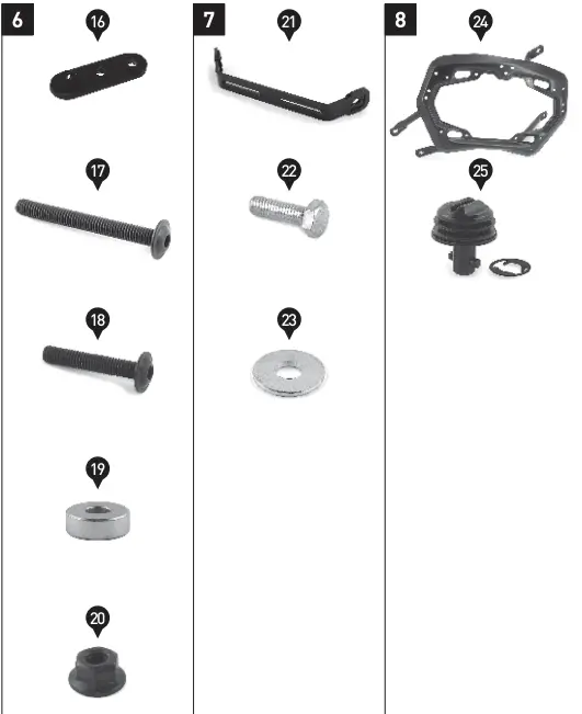 SW-MOTECH KFT 08 922 60101 B AERO ABS side case system 2x25 l Kawasaki Versys 100 - fig 2