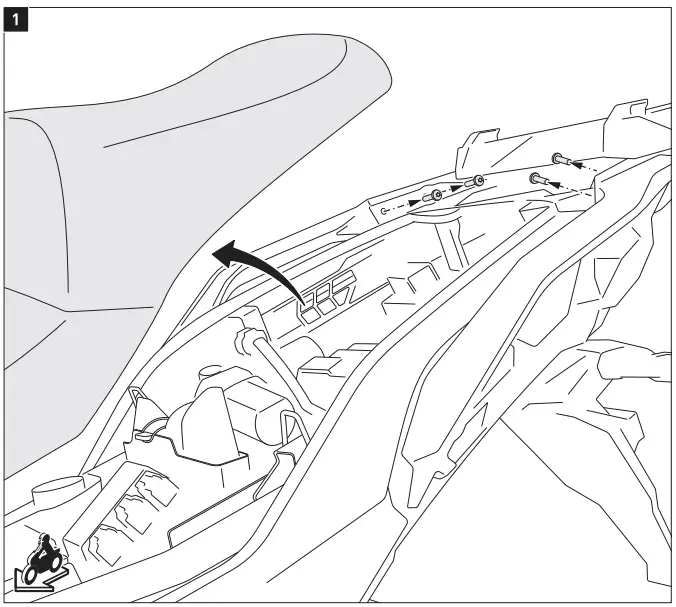 SW-MOTECH KFT 08 922 60101 B AERO ABS side case system 2x25 l Kawasaki Versys 100 - fig 3
