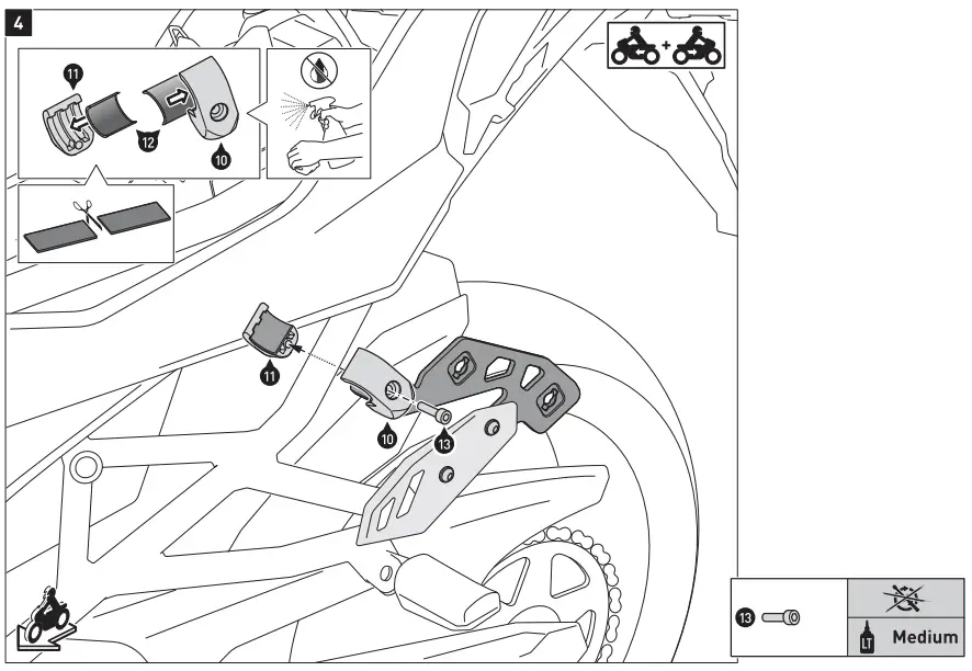 SW-MOTECH KFT 08 922 60101 B AERO ABS side case system 2x25 l Kawasaki Versys 100 - fig 6