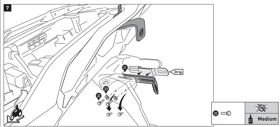 SW-MOTECH KFT 08 922 60101 B AERO ABS side case system 2x25 l Kawasaki Versys 100 - fig 9