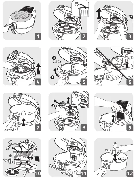 Tefal YV970840 Actifry Genius XL 2in1 Air Fryer - 2