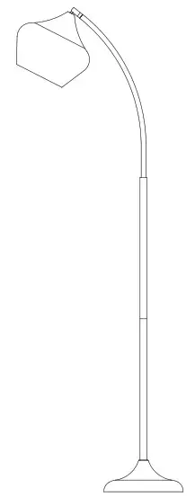 HAMPTON BAY HDP15139 Turin Floor Lamp - cover