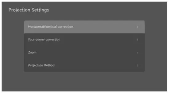 FIG 17 Projector setting