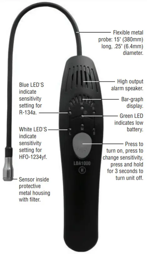 CPS LDA1000H Pro-Set Refrigerant Leak Detector - Introduction