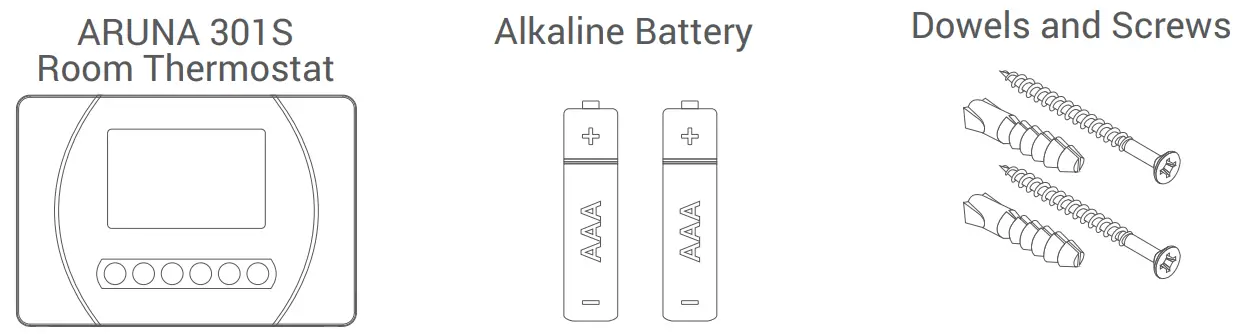 GENERAL ARUNA 301S Digital Room Thermostat