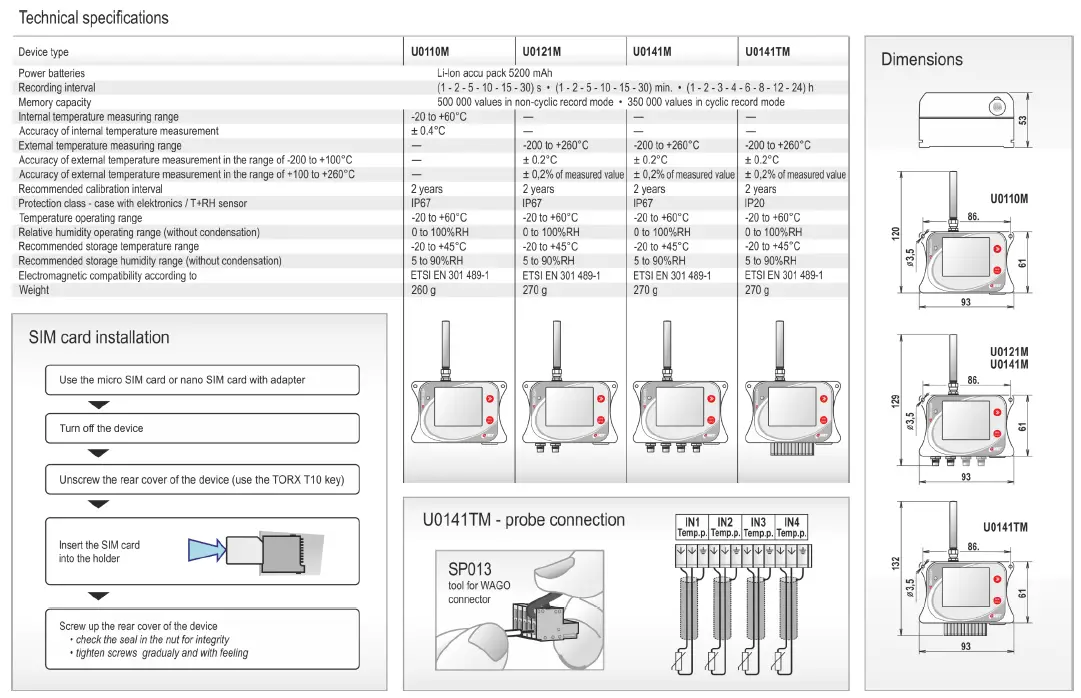 COMET U0141TM Dataloggers with GSM Modem 1