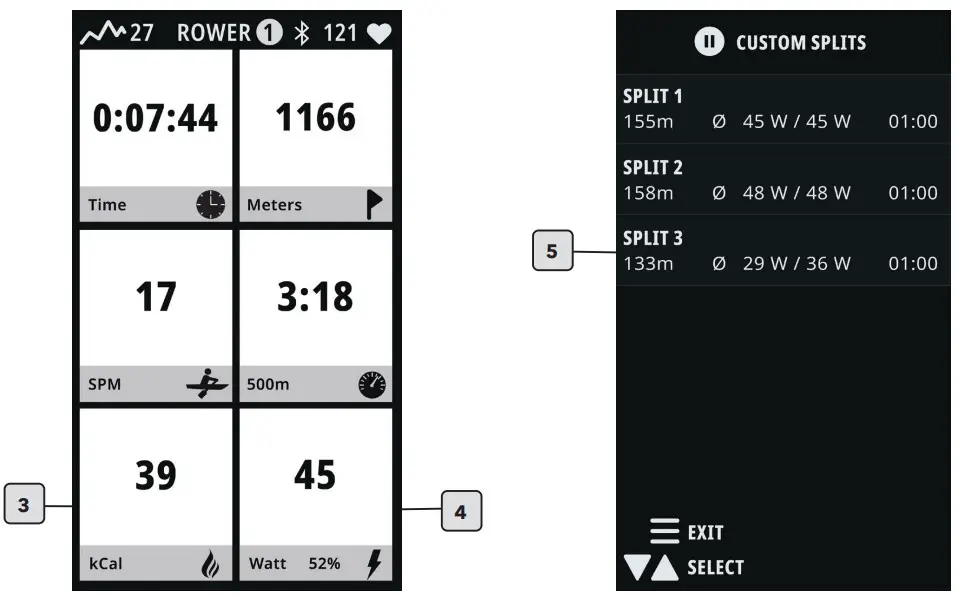 LifeFitness PRF-ROW-TFT Heat Performance Row - Handle button