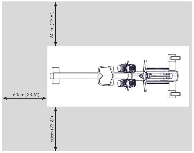 LifeFitness PRF-ROW-TFT Heat Performance Row - Training Area