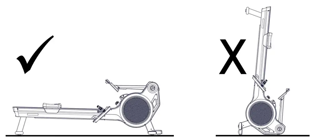LifeFitness PRF-ROW-TFT Heat Performance Row - WARNING