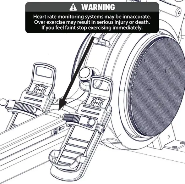LifeFitness PRF-ROW-TFT Heat Performance Row - abel with a label