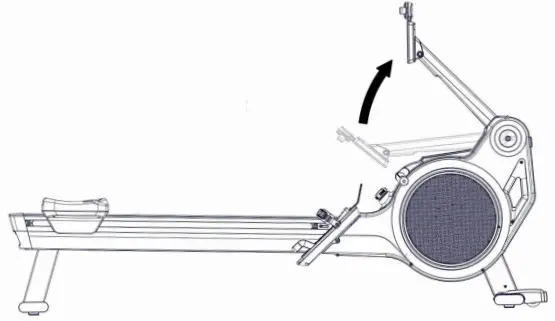 LifeFitness PRF-ROW-TFT Heat Performance Row - into position