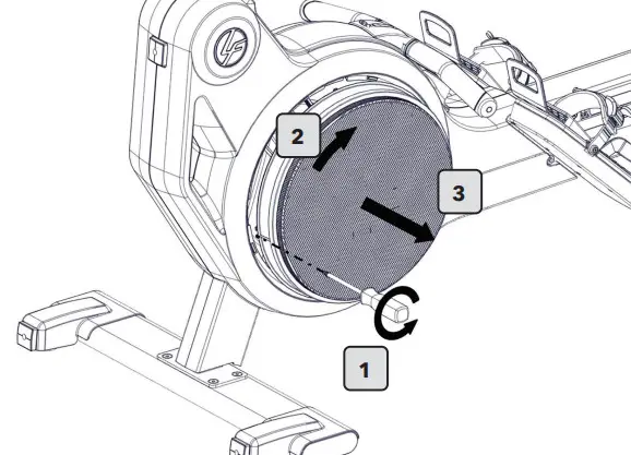 LifeFitness PRF-ROW-LifeFitness PRF-ROW-TFT Heat Performance Row - screw from the coverTFT Heat Performance Row - screw from the cover