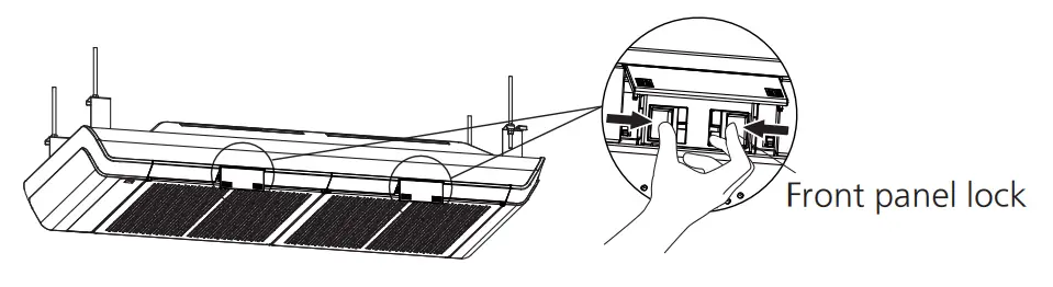Panasonic F-PZT175H Air Purifier -Front panel lock