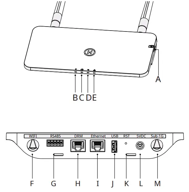 hoymiles 1-21-015330 DTU Pro WiFi Data Transmission Unit Data Logger fig 1
