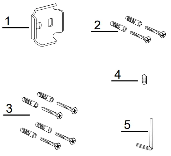 Kraus KEA-17736BG Gold Wall Mount Single Towel Bar fig 1