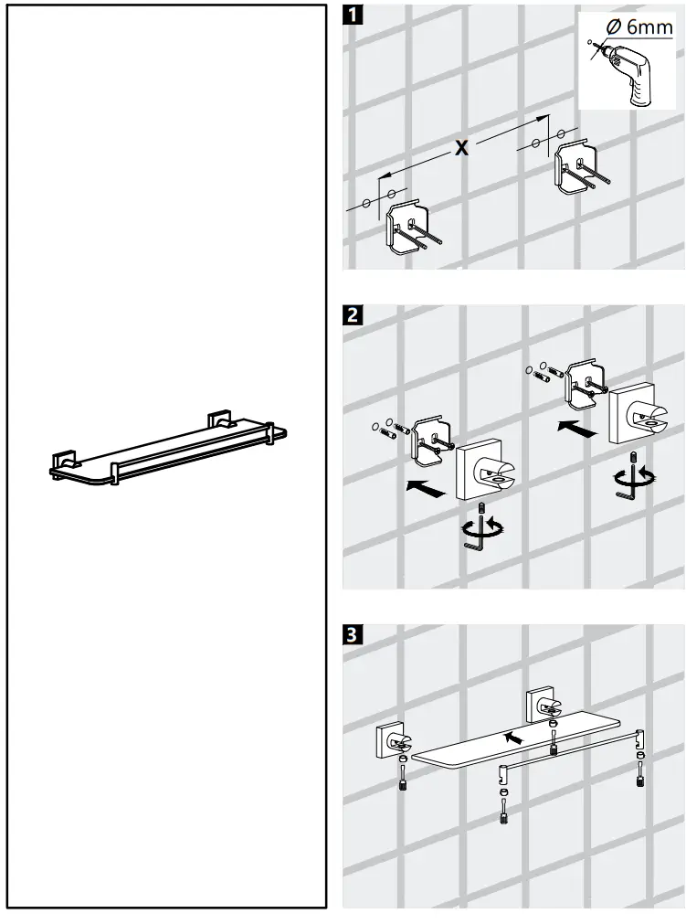 Kraus KEA-17736BG Gold Wall Mount Single Towel Bar fig 2