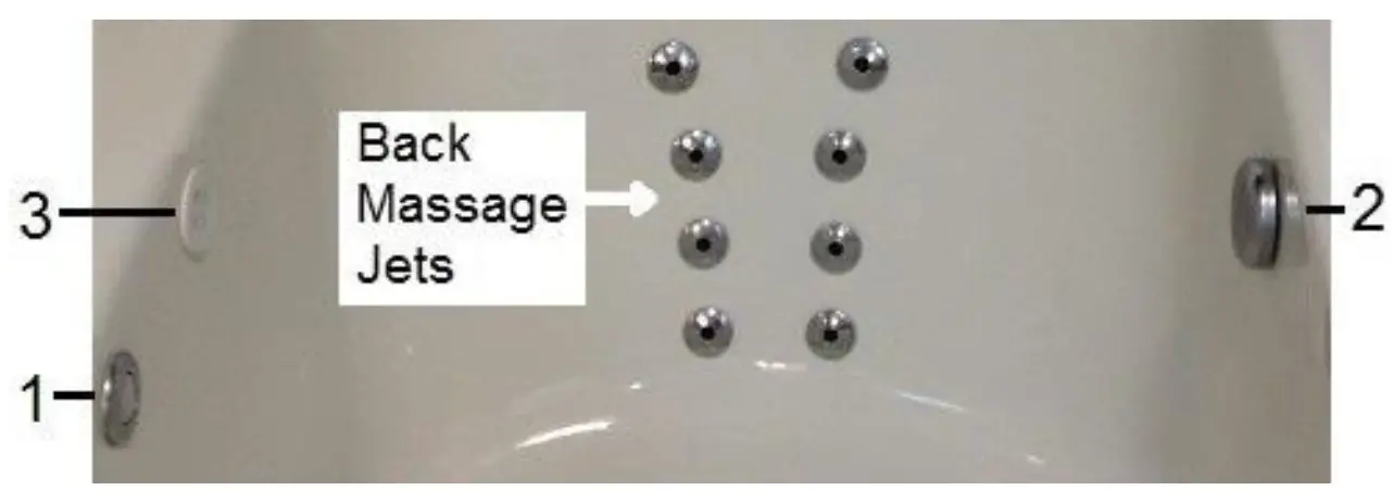 Laurel Mountain 6636PW528 Rectangular Reversible Drain Drop-In Whirlpool Tub - 4