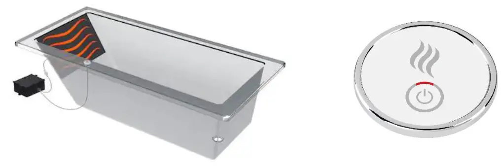 Laurel Mountain 6636PW528 Rectangular Reversible Drain Drop-In Whirlpool Tub - 7