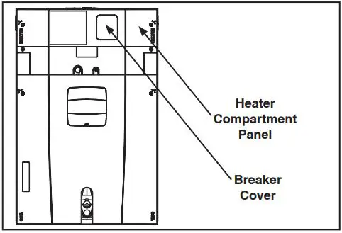 TRANE BAYEAAC04BK1B Electric Heaters for Air Handler Installation Guide - Remove Heater Compartment Panel