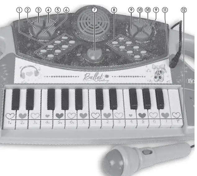 BONTEMPI-12 2577-Electronic-Keyboard-with-Microphone-01