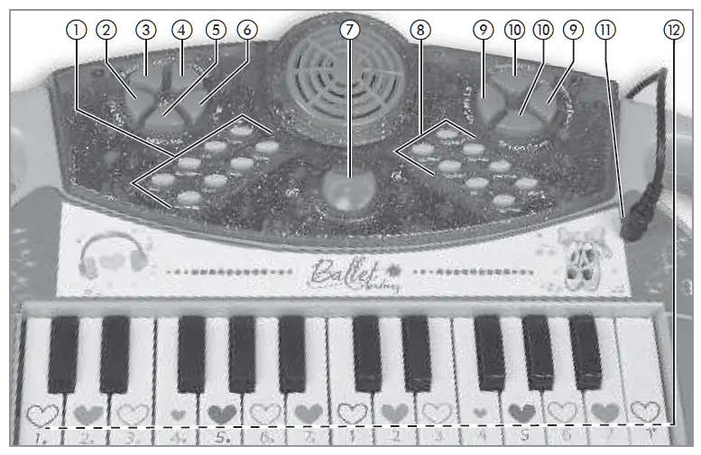 BONTEMPI-12 2577-Electronic-Keyboard-with-Microphone-06