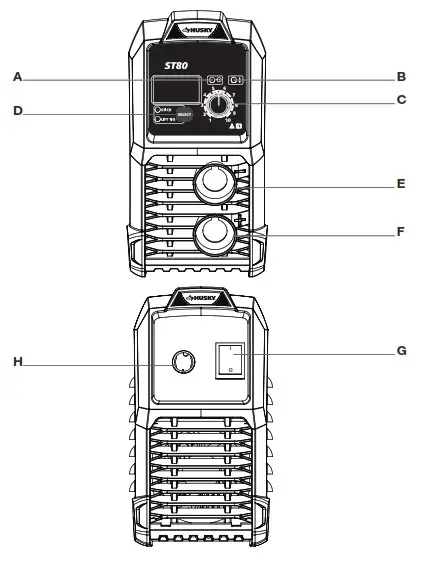 HUSKY ST80 Inverter Welder - fig