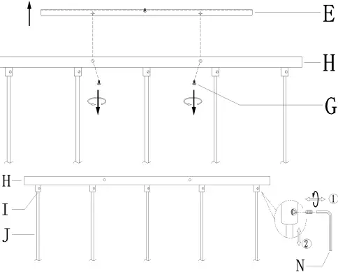 ZEVNI A04518 Fido 28 Inch Wide Island Light-FIG4