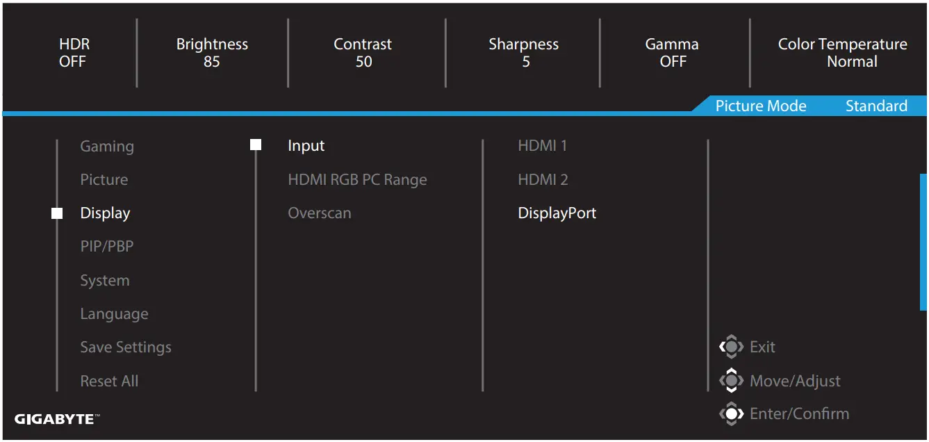 GIGABYTE G27QC Gaming Monitor - Display