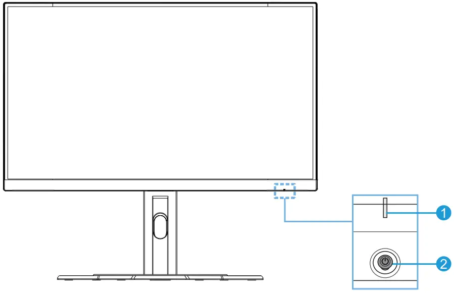 GIGABYTE G27QC Gaming Monitor - Front View