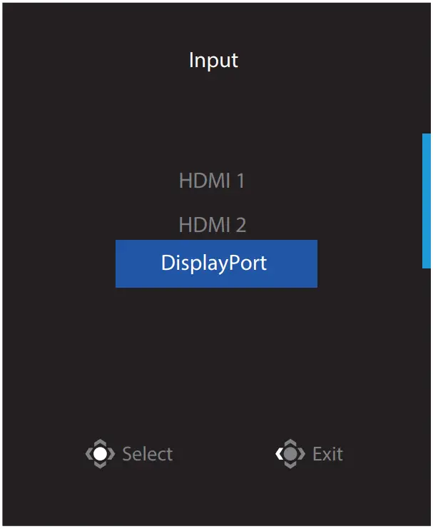 GIGABYTE G27QC Gaming Monitor - Input Source