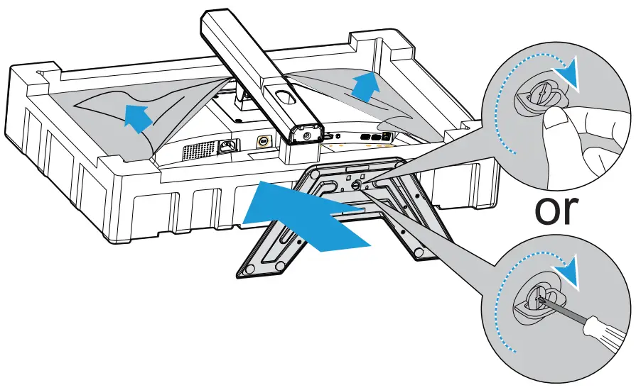 GIGABYTE G27QC Gaming Monitor - Stand Base 1