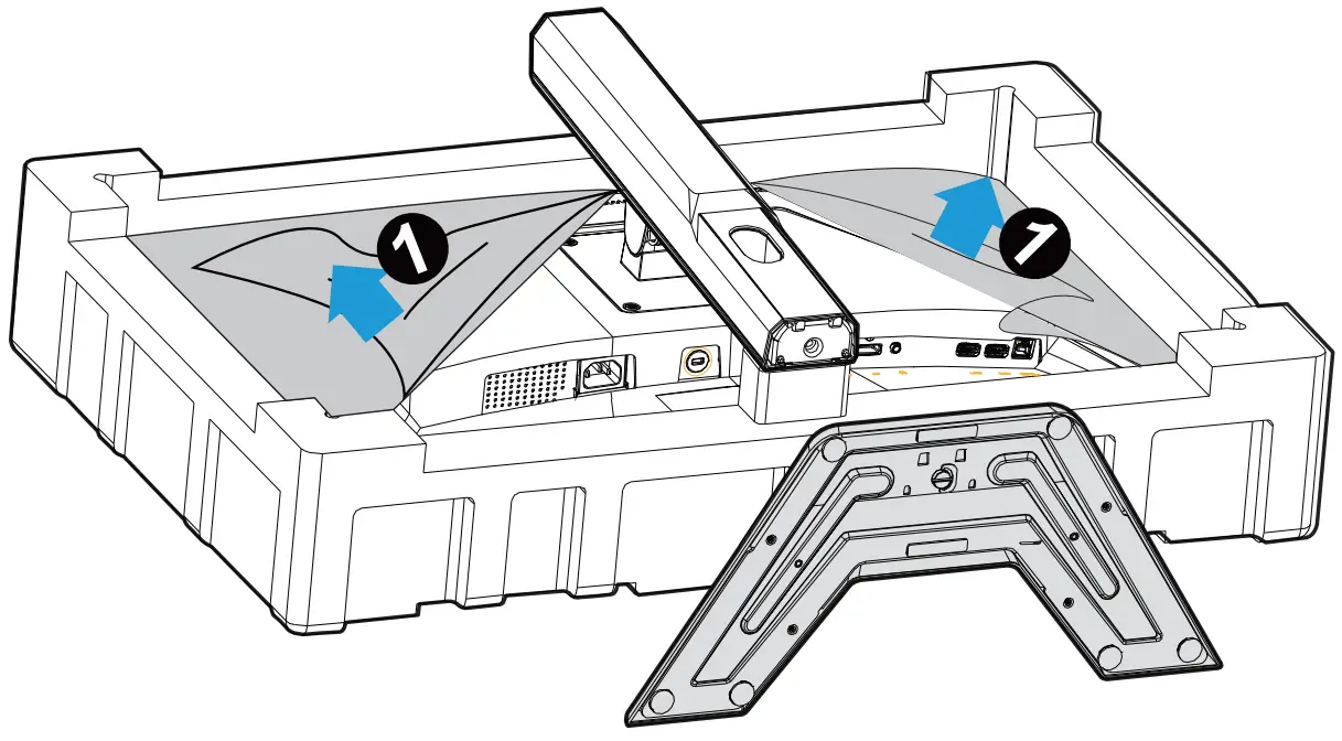 GIGABYTE G27QC Gaming Monitor - Stand Base 3